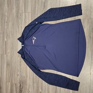 Majestic Cool Base New England Patriots Men's sz XL 1/2 zippered Jersey